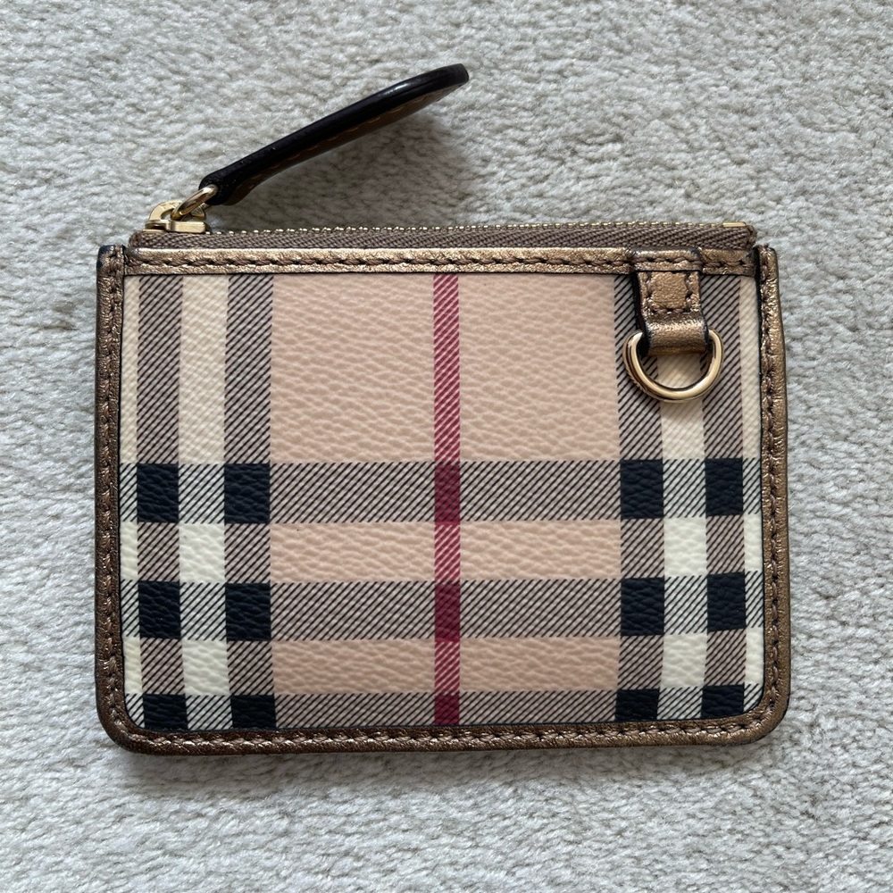 Burberry Nova Check coin card case